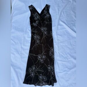 The Limited Black and White Floral Maxi Dress